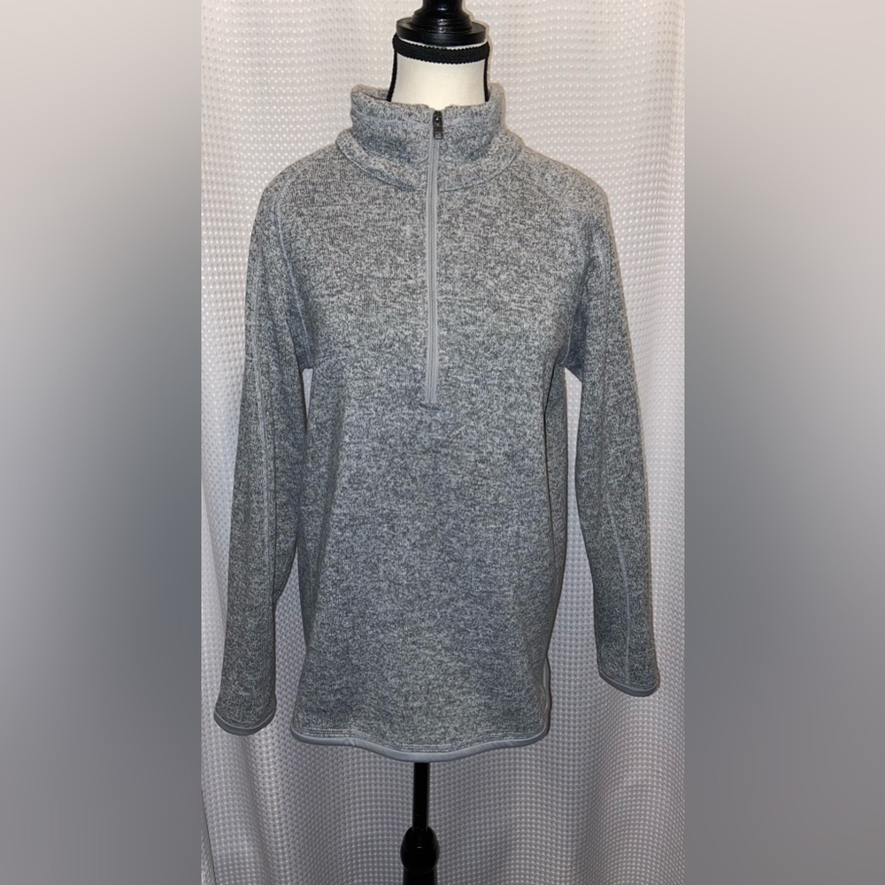 STORMPACK‎ SUNICE 1/4 Zip Fleece sweater Size Large - Gray